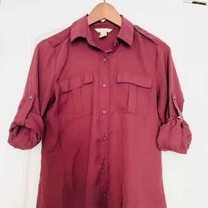 Banana Republic Petite Button Down Shirt